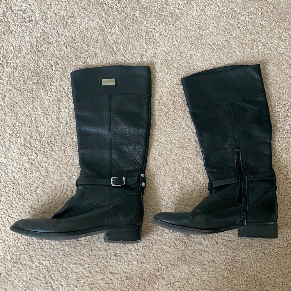 Leather boots
